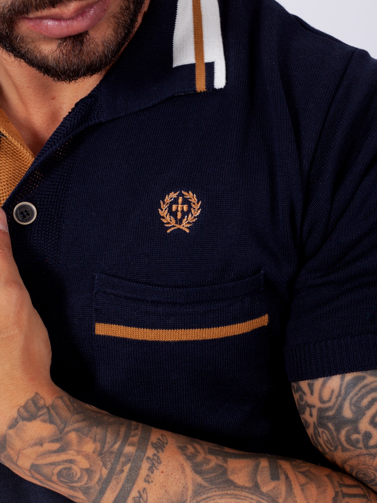 POLO SMK CAMEL EMBROIDERY