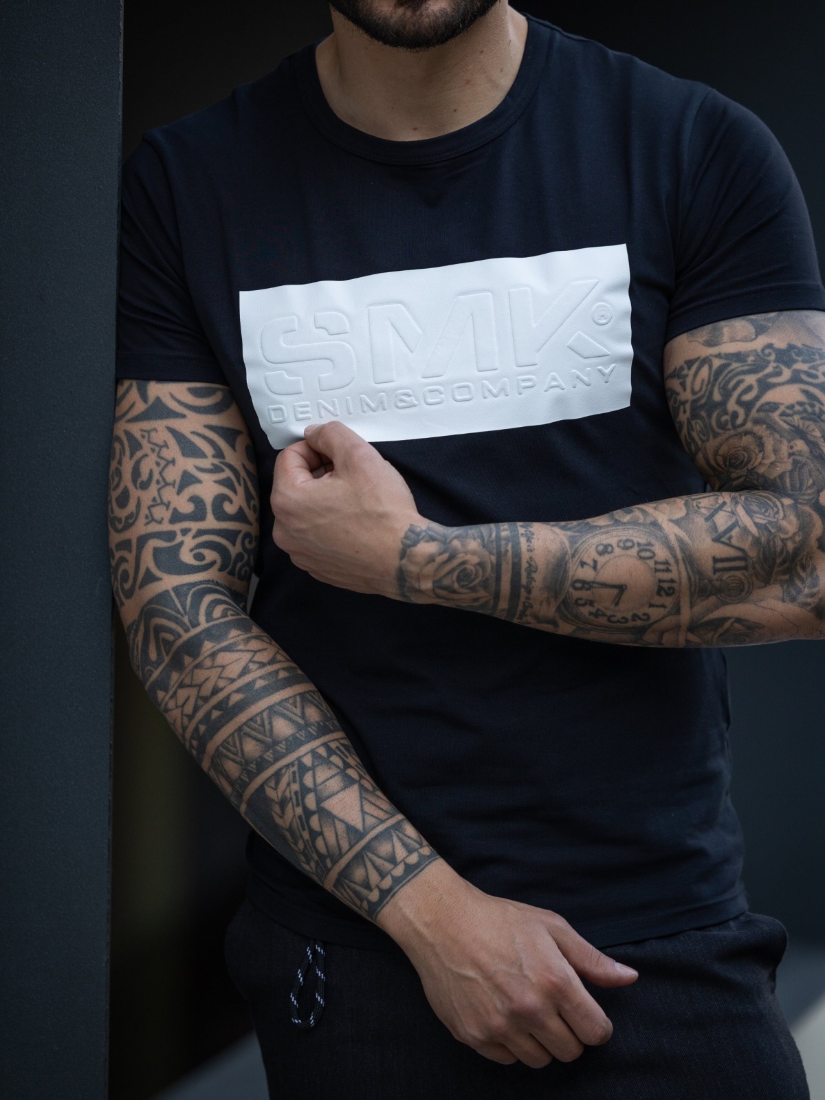 T-SHIRT SMK LOGO BRANCO