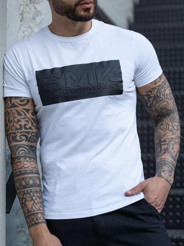 T-SHIRT SMK LOGO PRETO