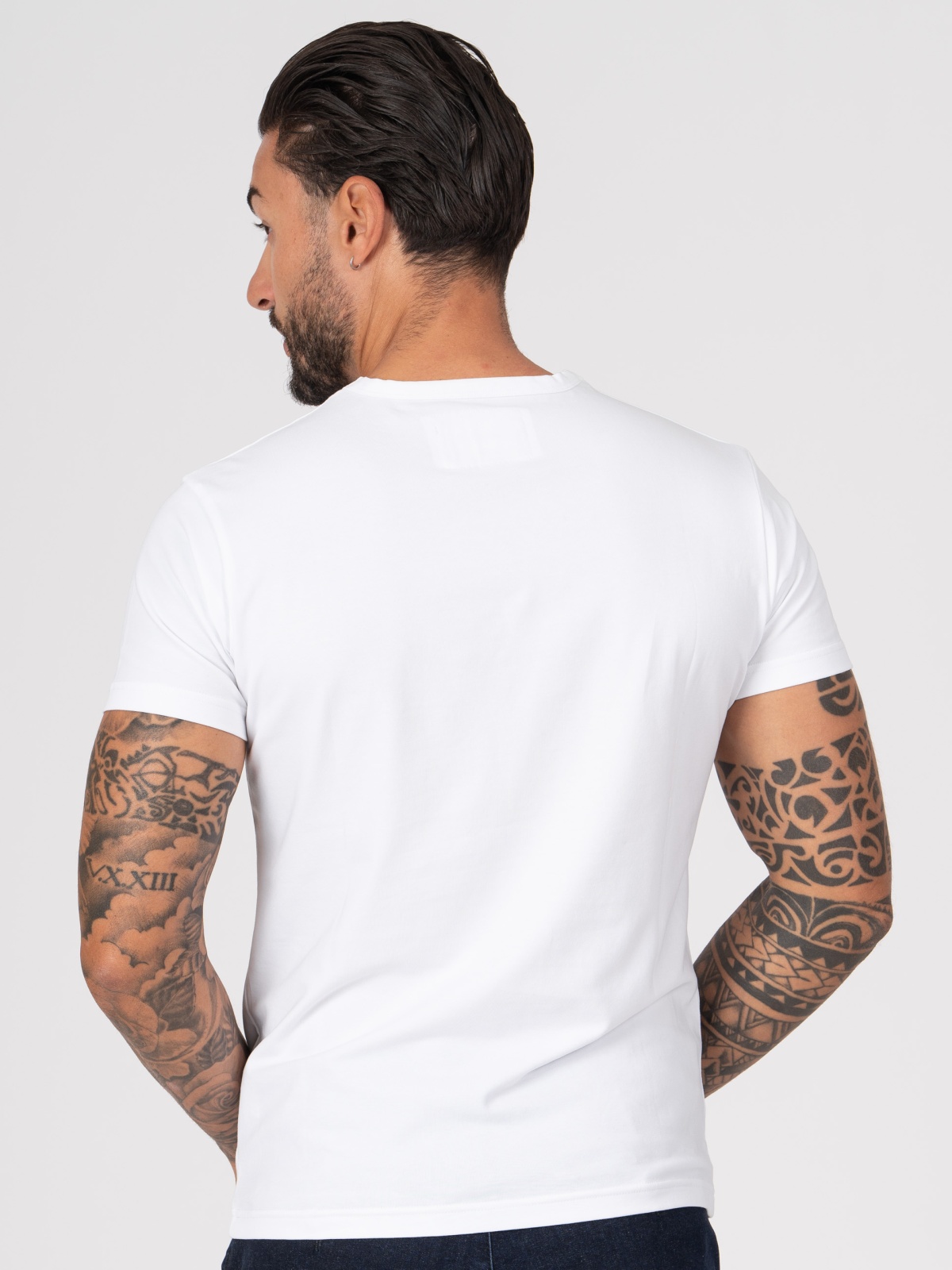 T-SHIRT SMK LOGO BEGE
