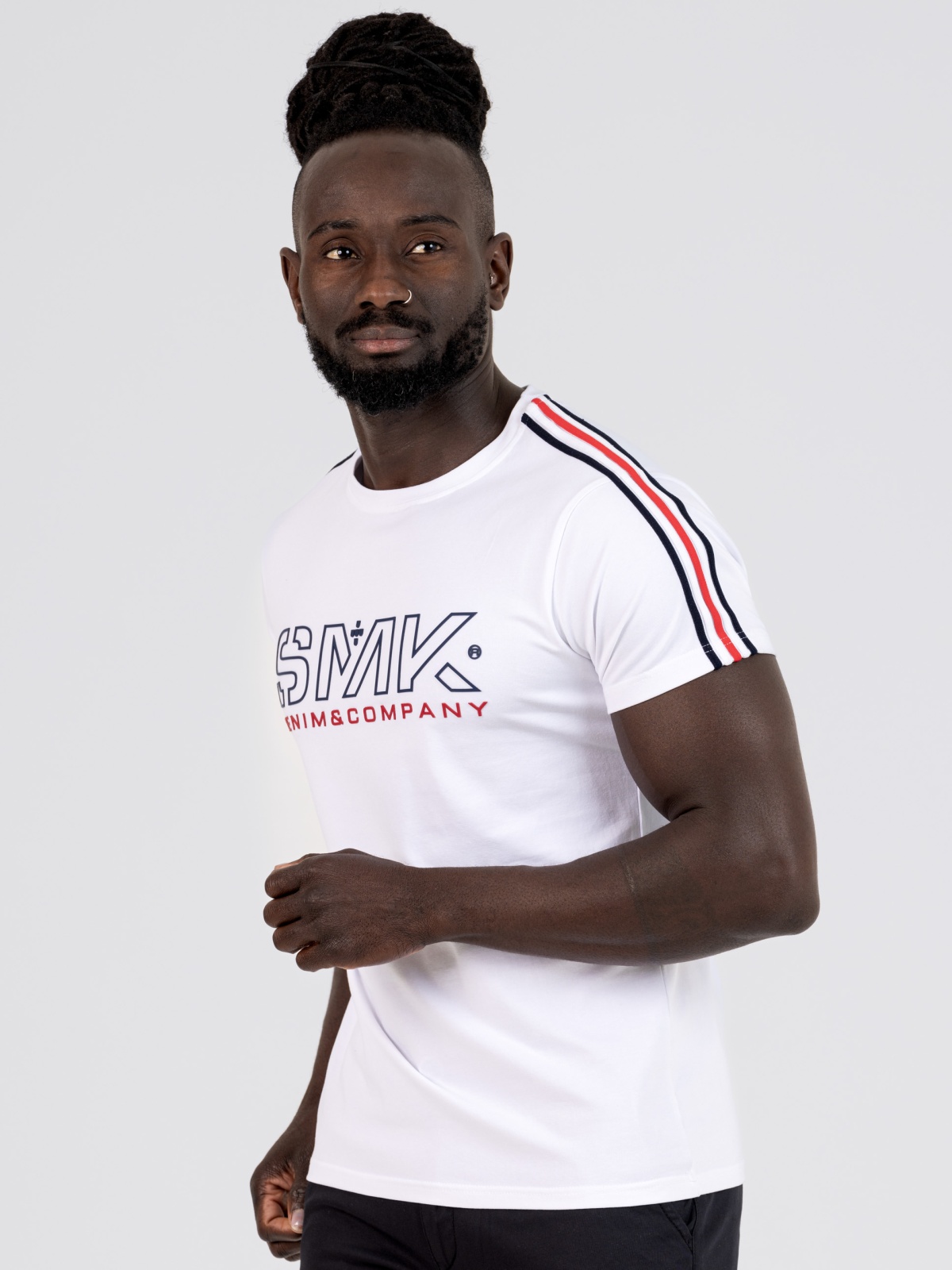 T-SHIRT SMK OMBRO LISTADO