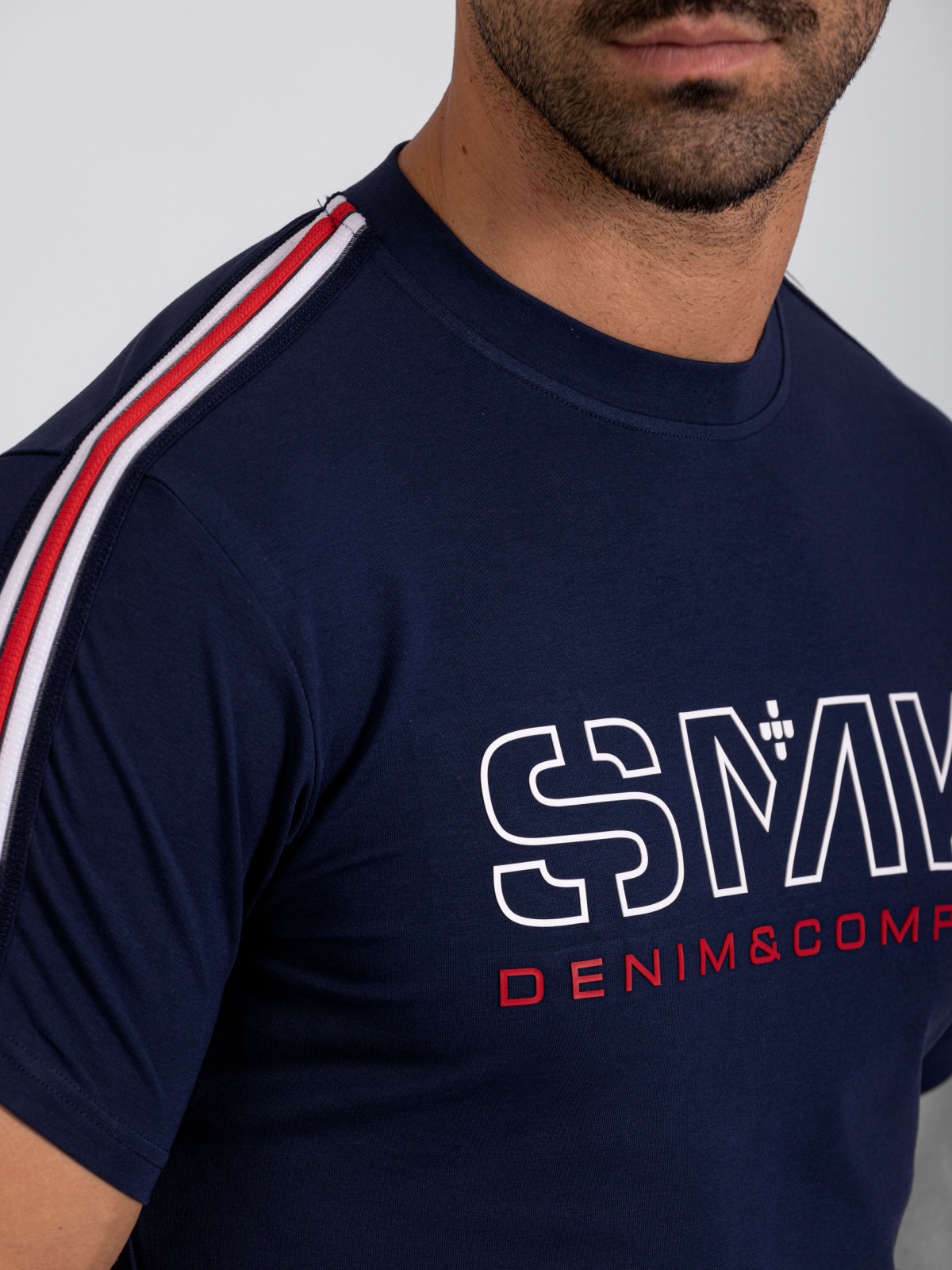 T-SHIRT SMK OMBRO LISTADO