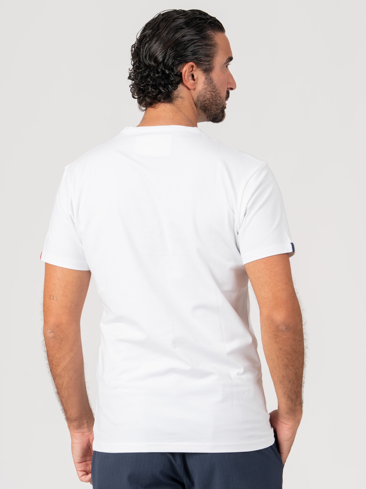 T-SHIRT SMK LISTAS BRANCO