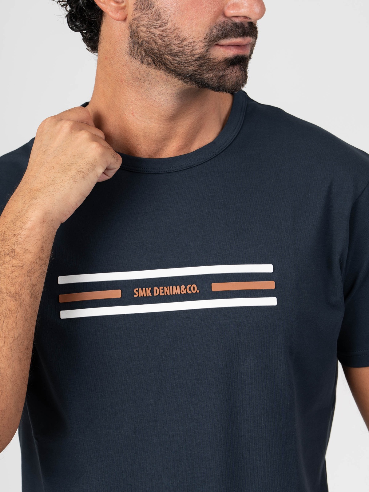 T-SHIRT SMK LISTAS MARINH