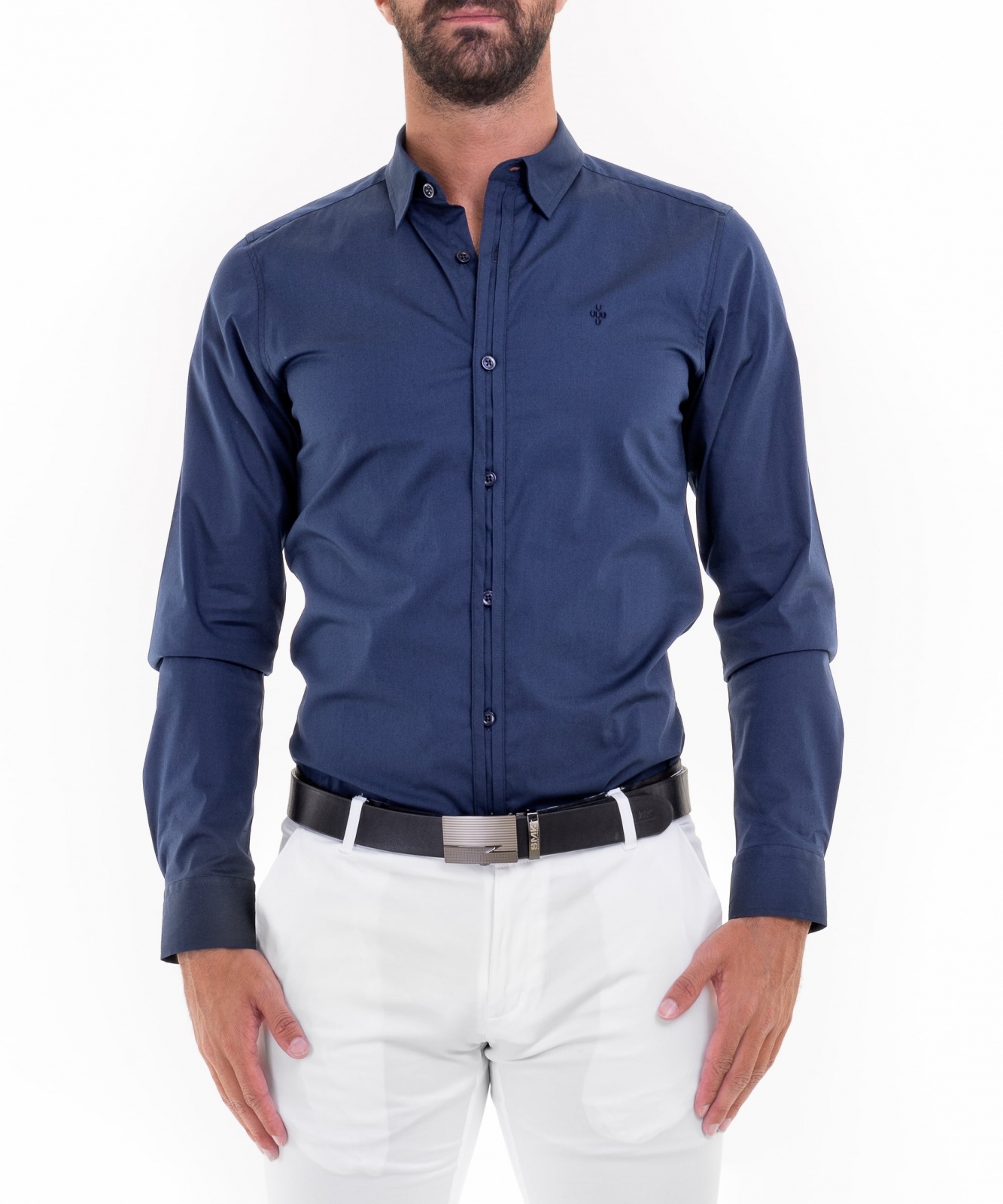 CAMISA STRIPE & BUTTON