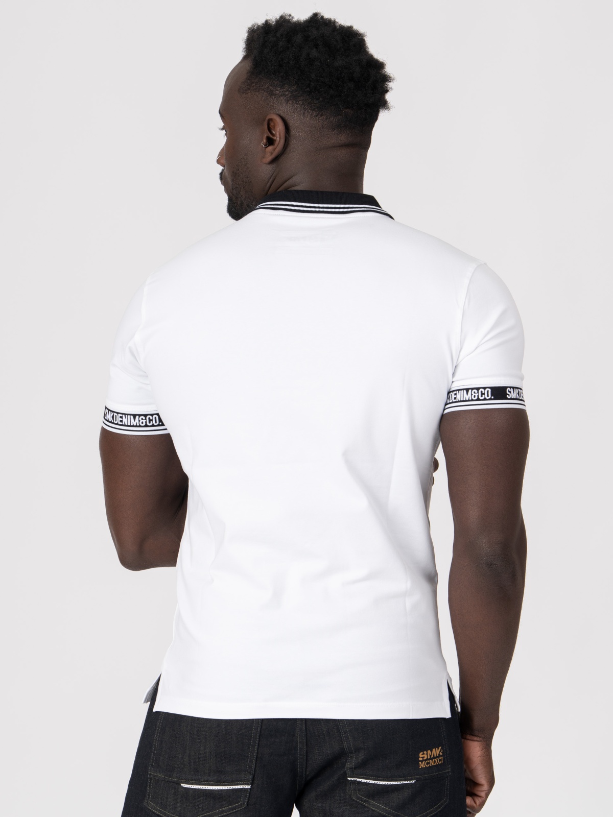 POLO SMK BRANCO PRETO