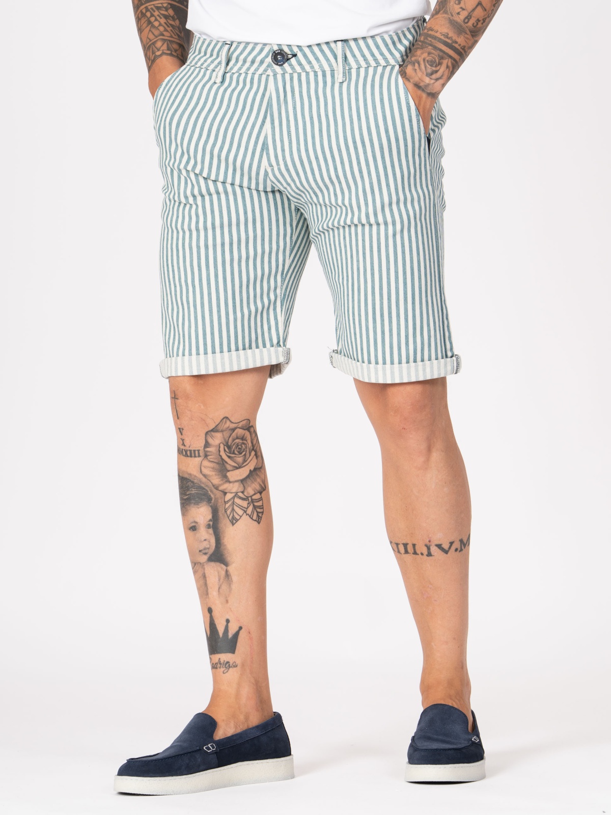 CALÇAO SMK STRIPE GREEN W