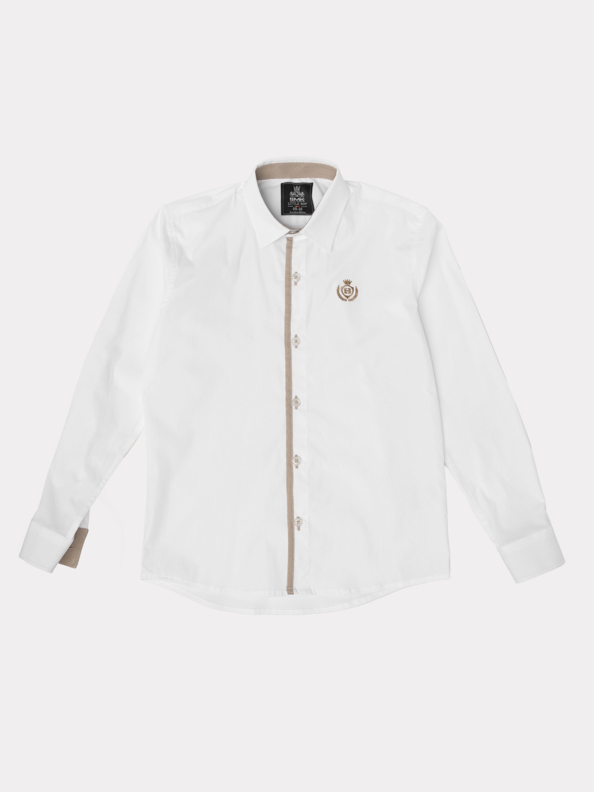 CAMISA SMKIDS BEGE CNTRST