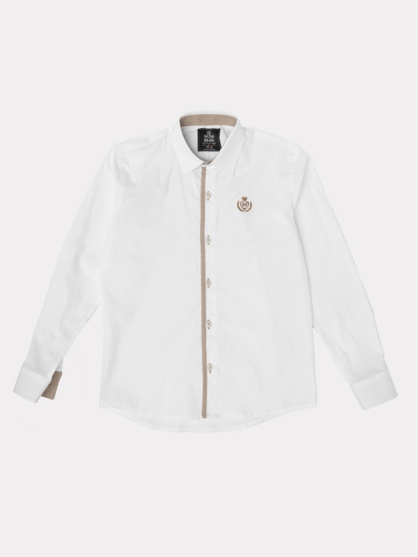 CAMISA SMKIDS BEGE CNTRST