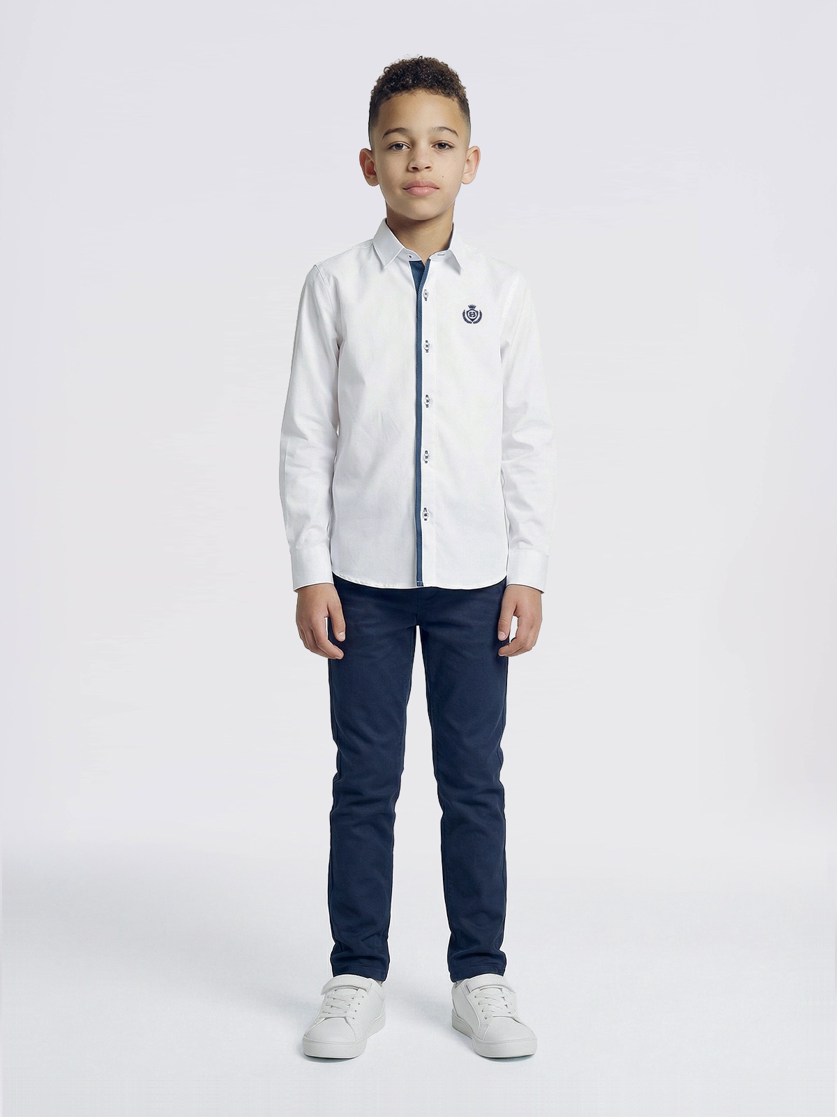 CAMISA SMKIDS AZUL CNTRST