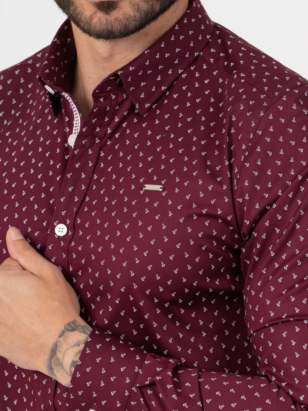 CAMISA SMK PADRAO BORDEAU