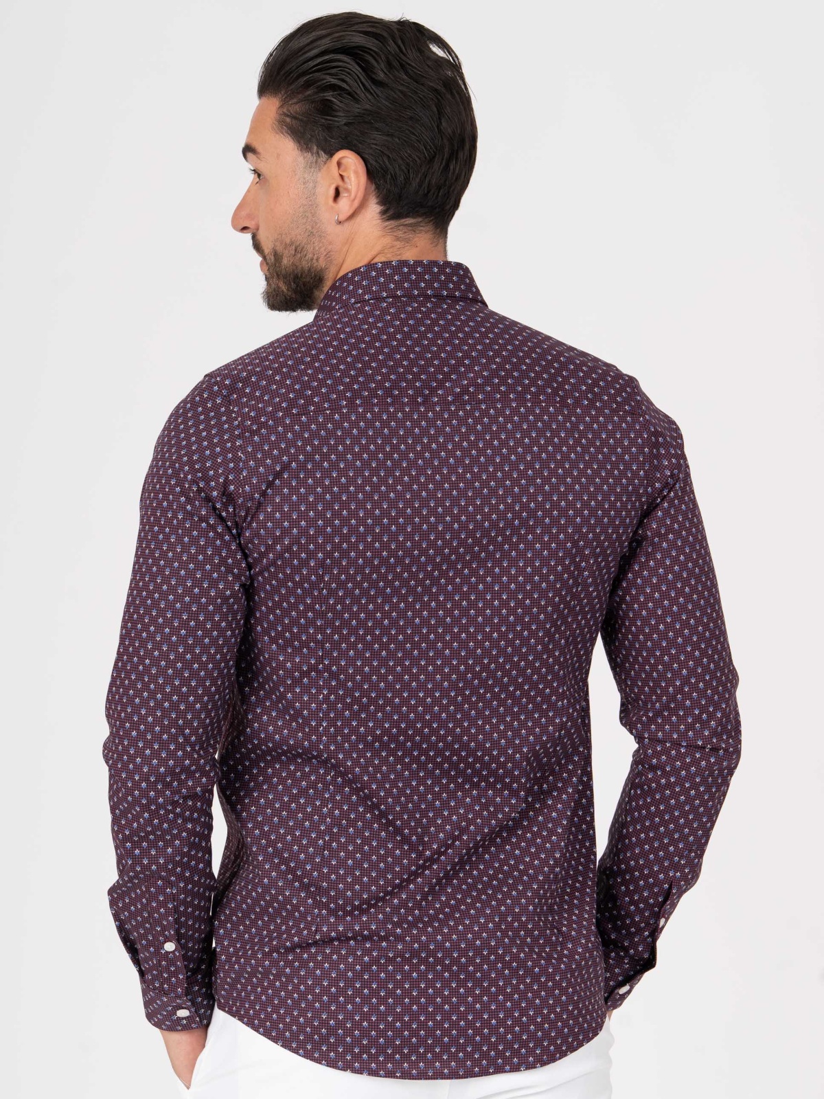 CAMISA SMK PADRAO BORDEAU