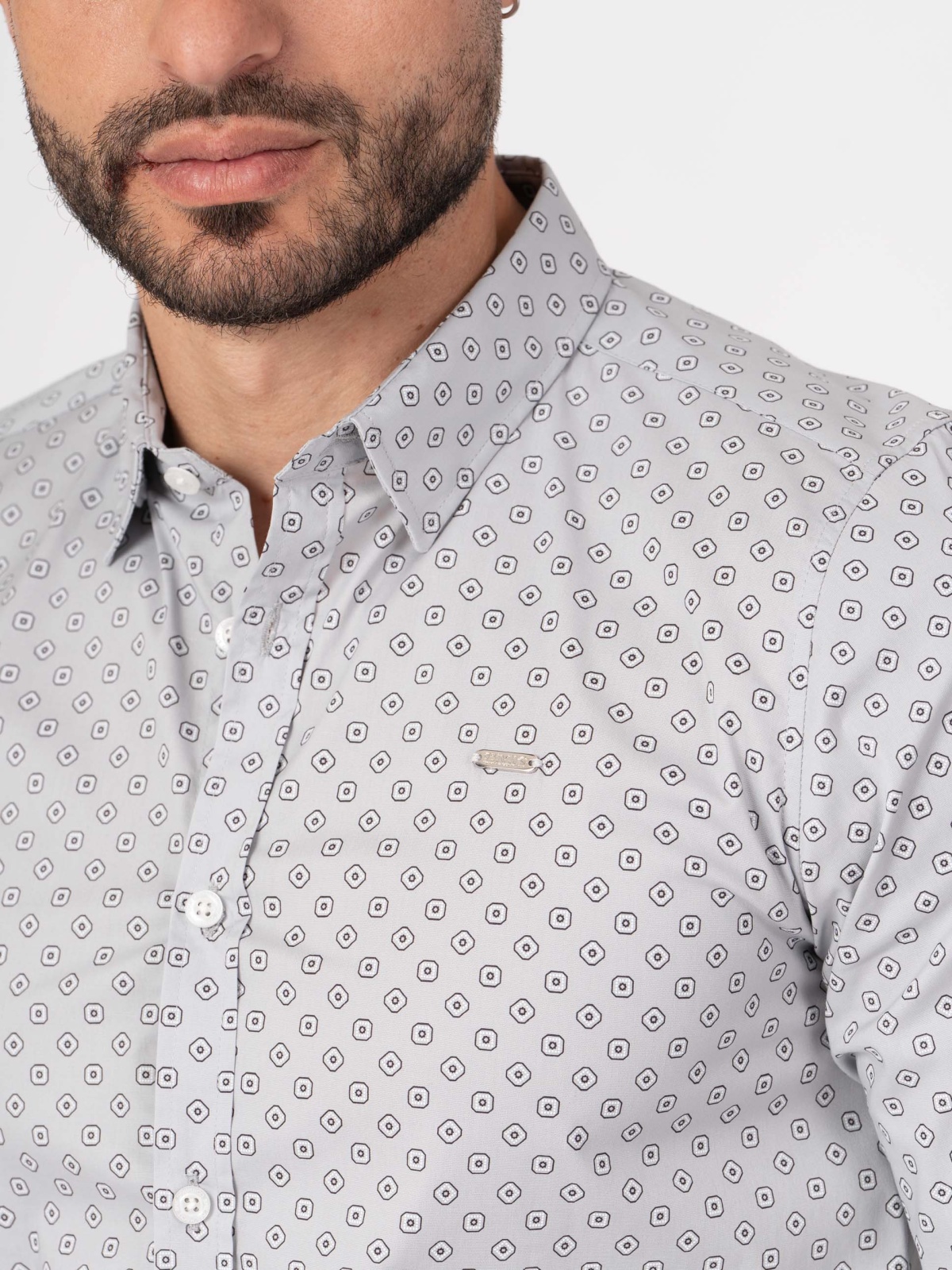 CAMISA SMK PADRAO CINZA