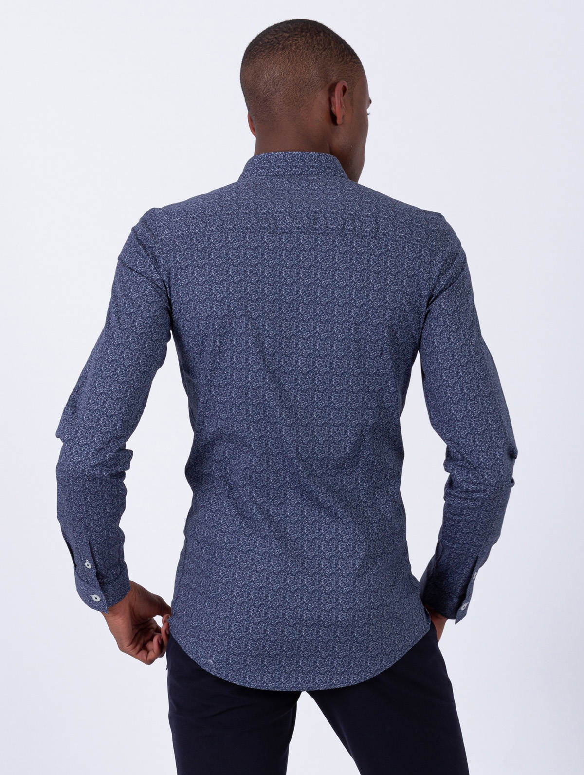 CAMISA SMK BLUE PATTERN