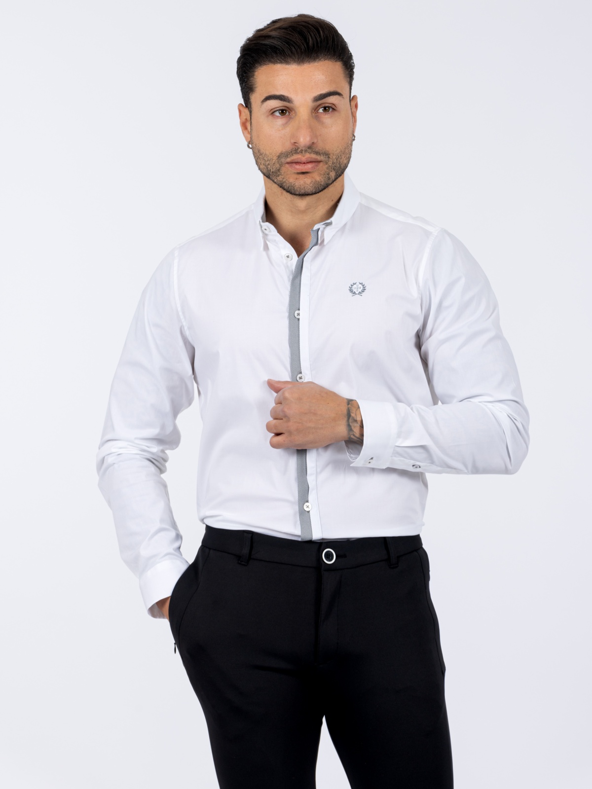 CAMISA SMK GRAY CONTRAST