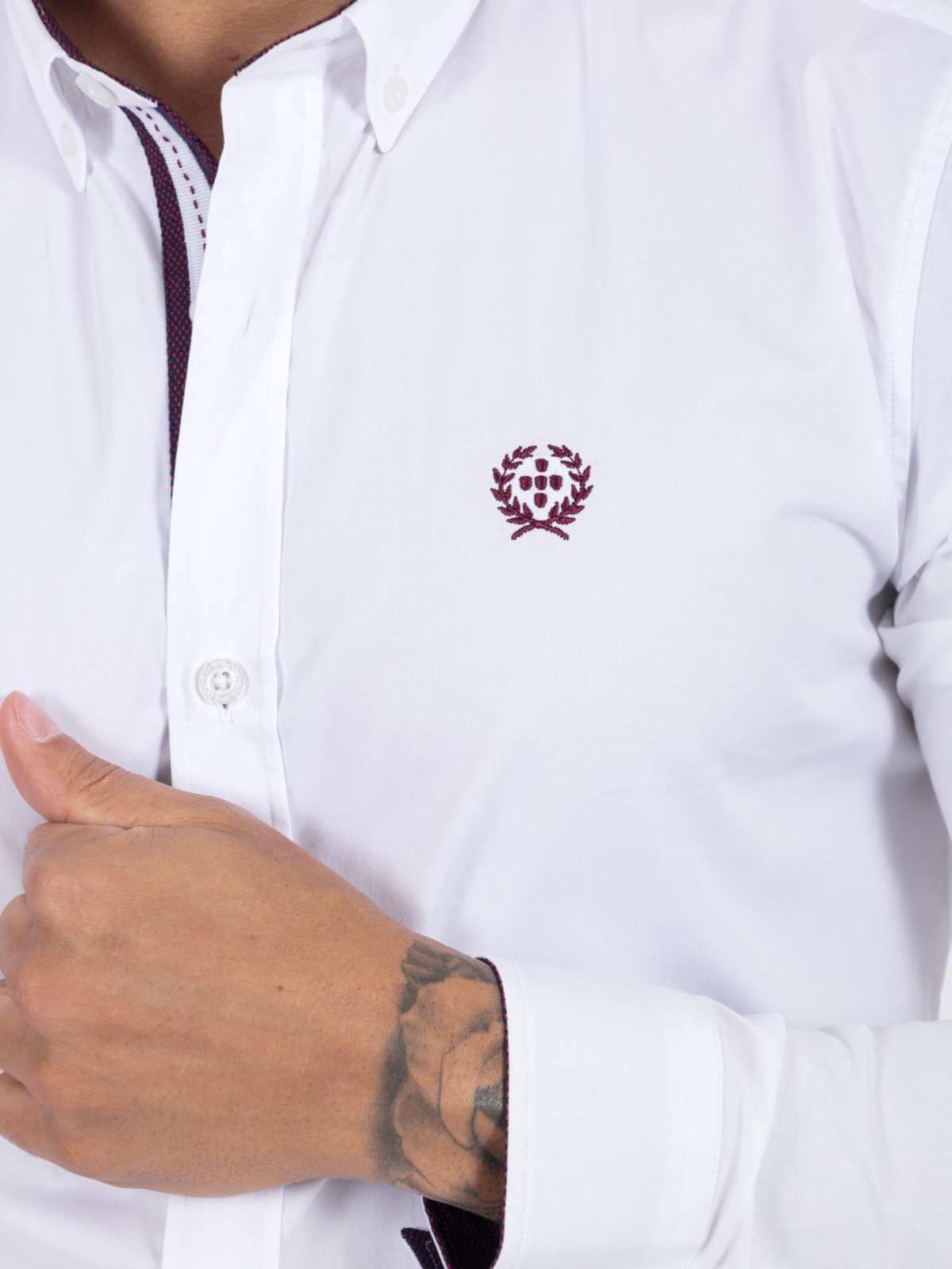 CAMISA SMK K46 BORDEAUX