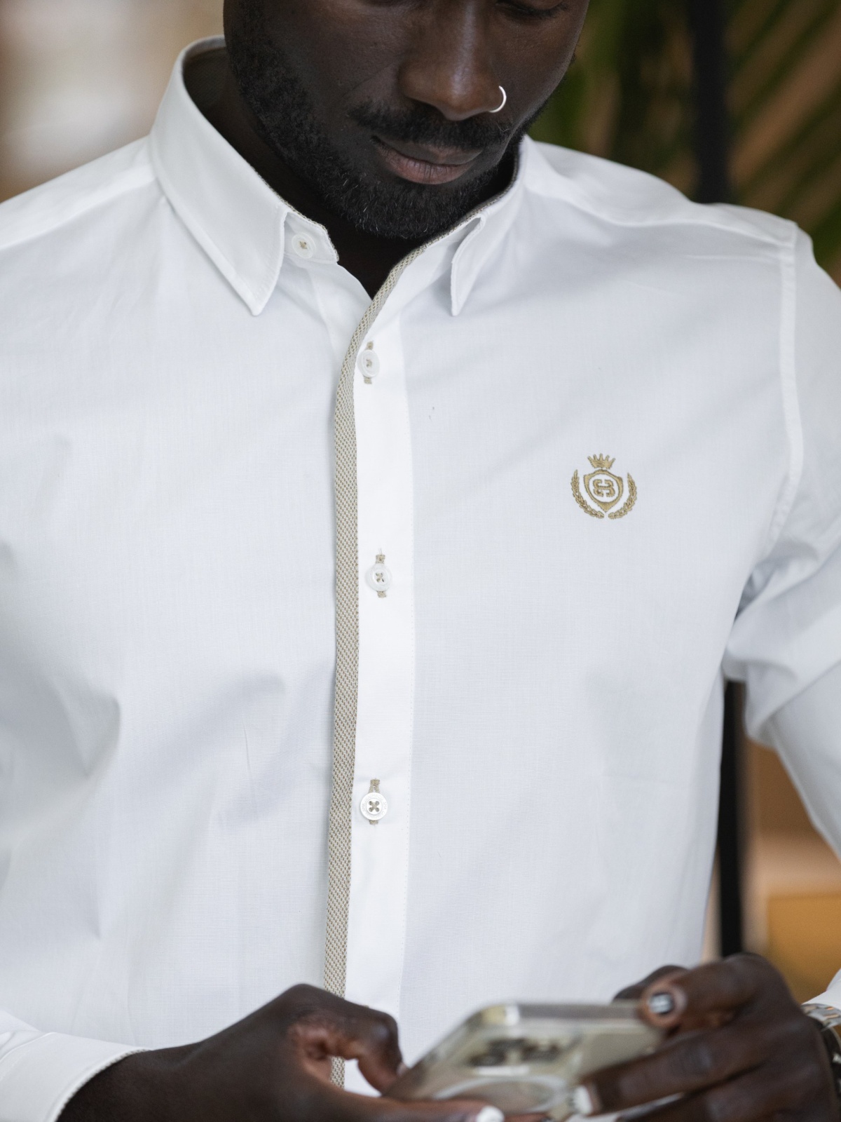 CAMISA SMK BRANCA BEGE