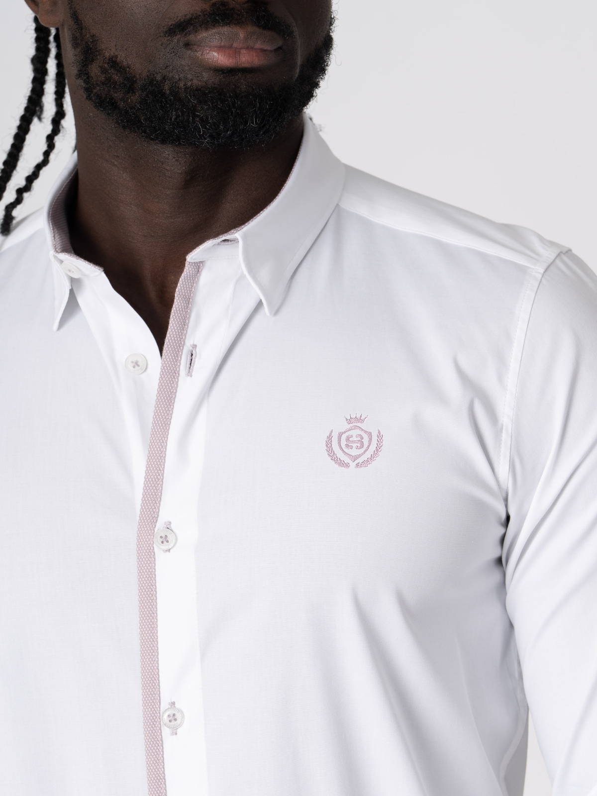 CAMISA SMK BRANCA ROSA