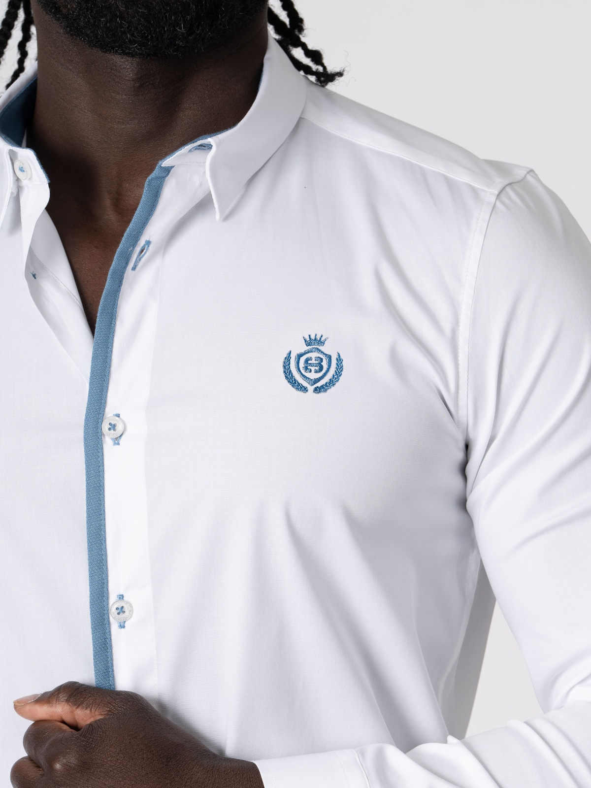 CAMISA SMK BRANCA TURQUES