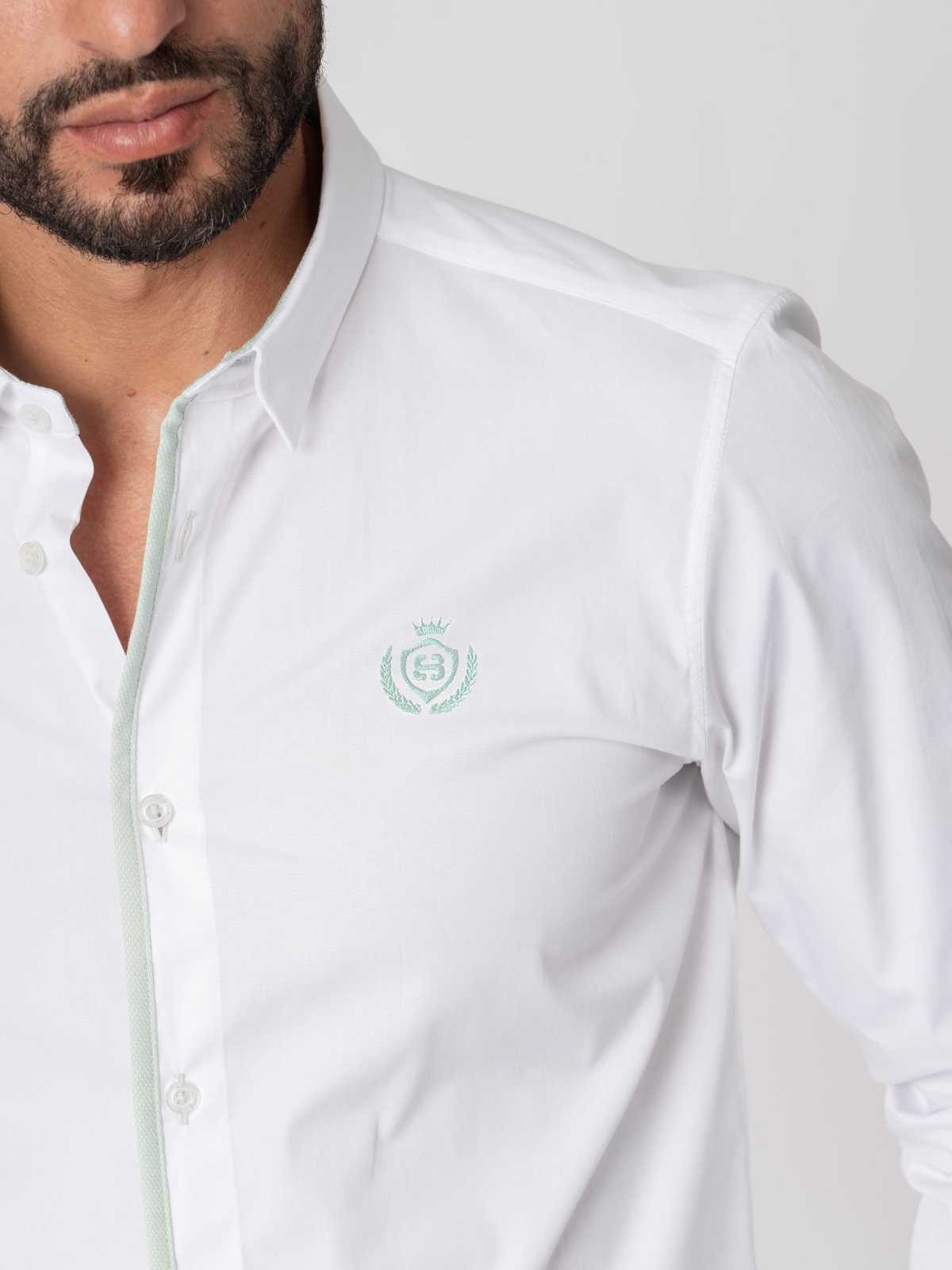 CAMISA SMK BRANCA VERDE A
