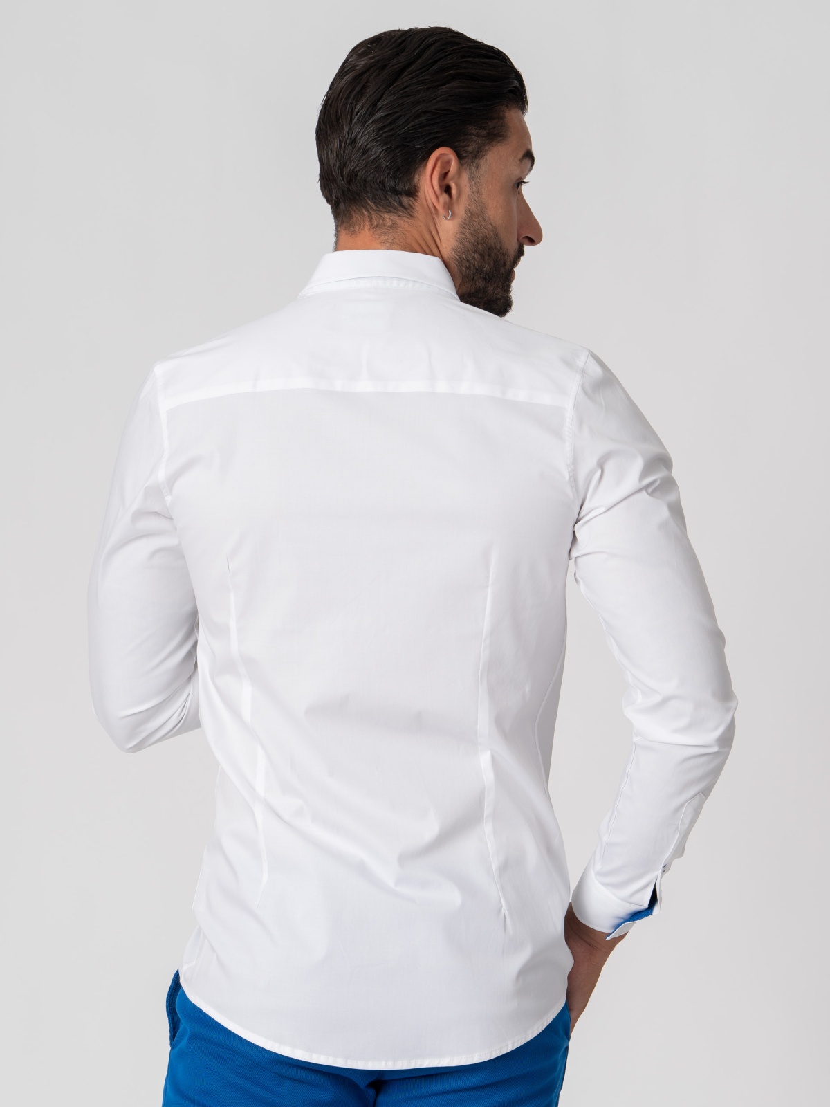 CAMISA SMK BRANCA AZUL FO