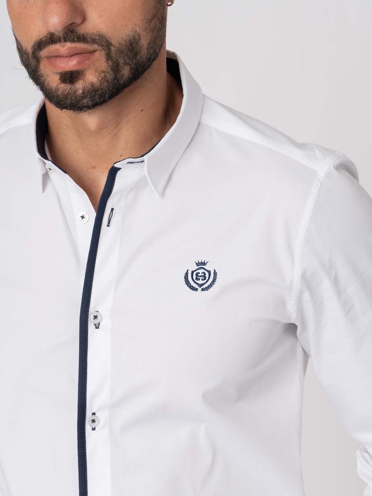 CAMISA SMK BRANCA MARINHO