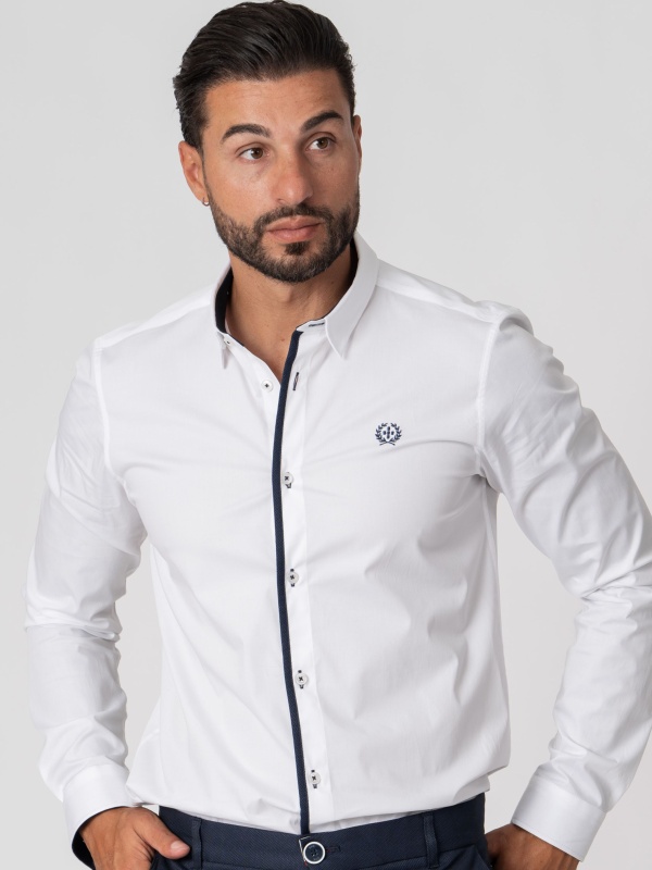 CAMISA SMK BRANCA MARINHO