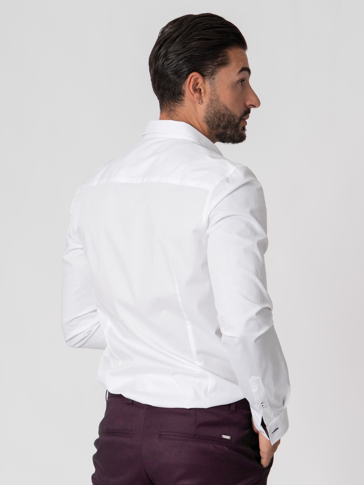 CAMISA SMK BRANCA BORDEAU