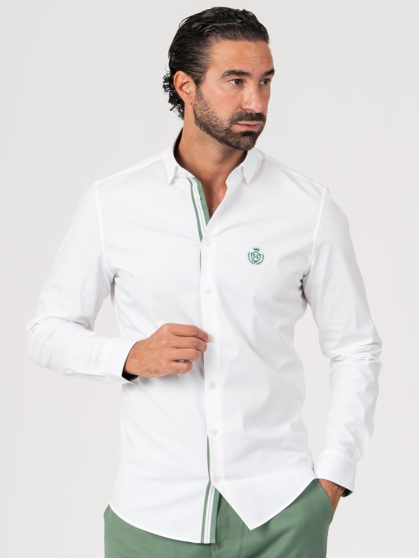 CAMISA SMK46 BRANCO VERDE