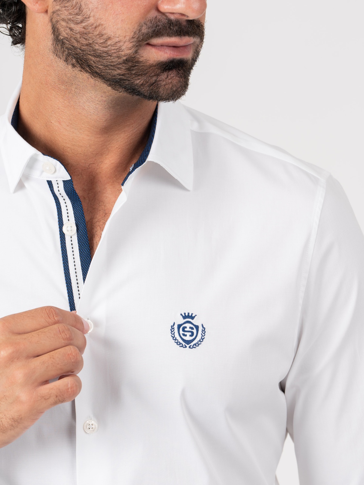 CAMISA SMK46 BRANCO AZULA
