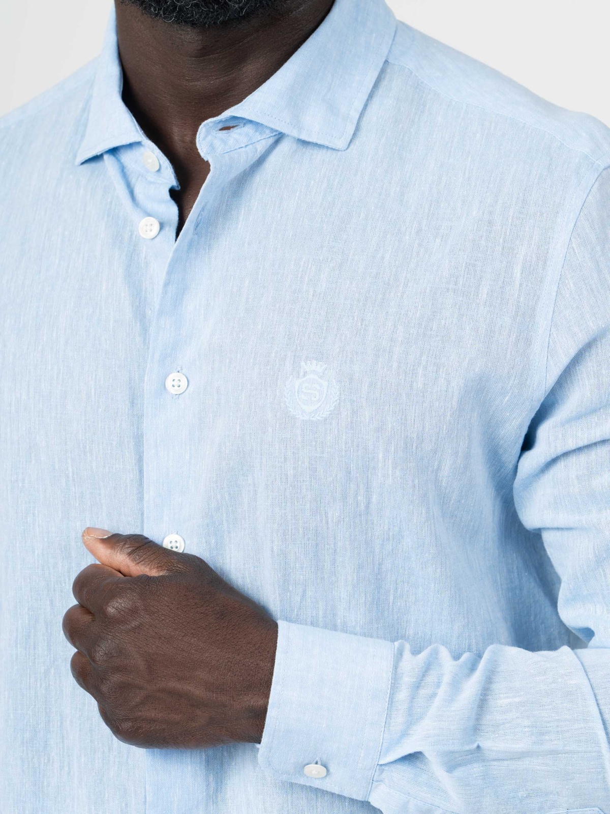 CAMISA SMK LINHO AZUL