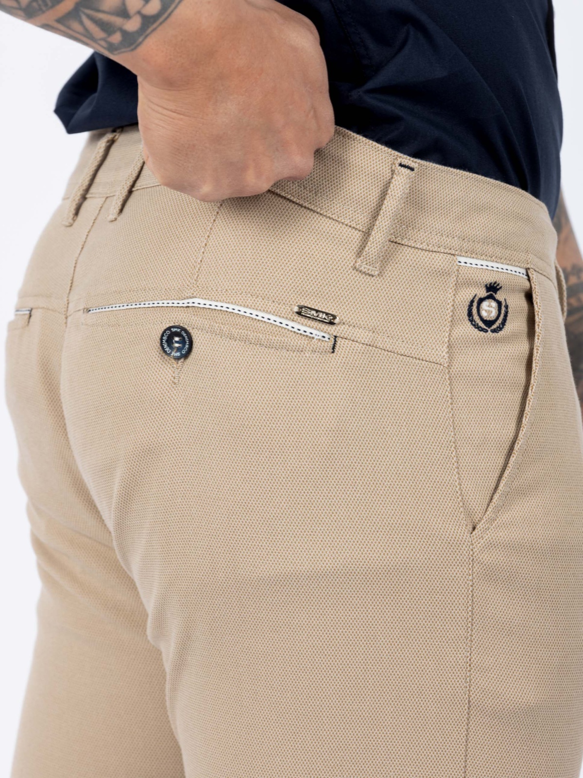 CALÇA SMK K46 COLLOR BEGE