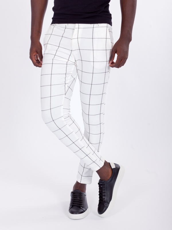 CALÇA SMK WHITE GRID