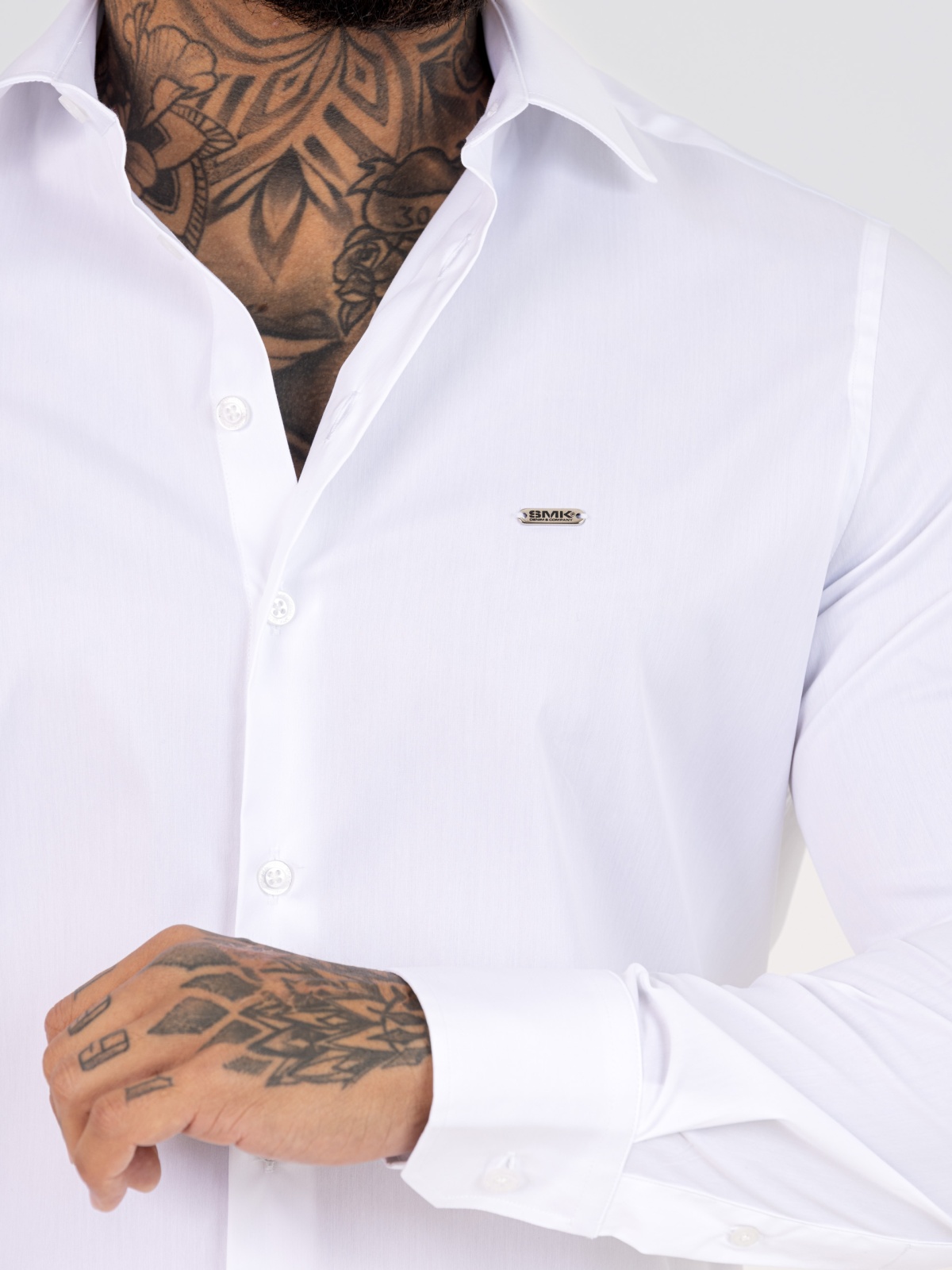 CAMISA SMK BRANCO COM CHA
