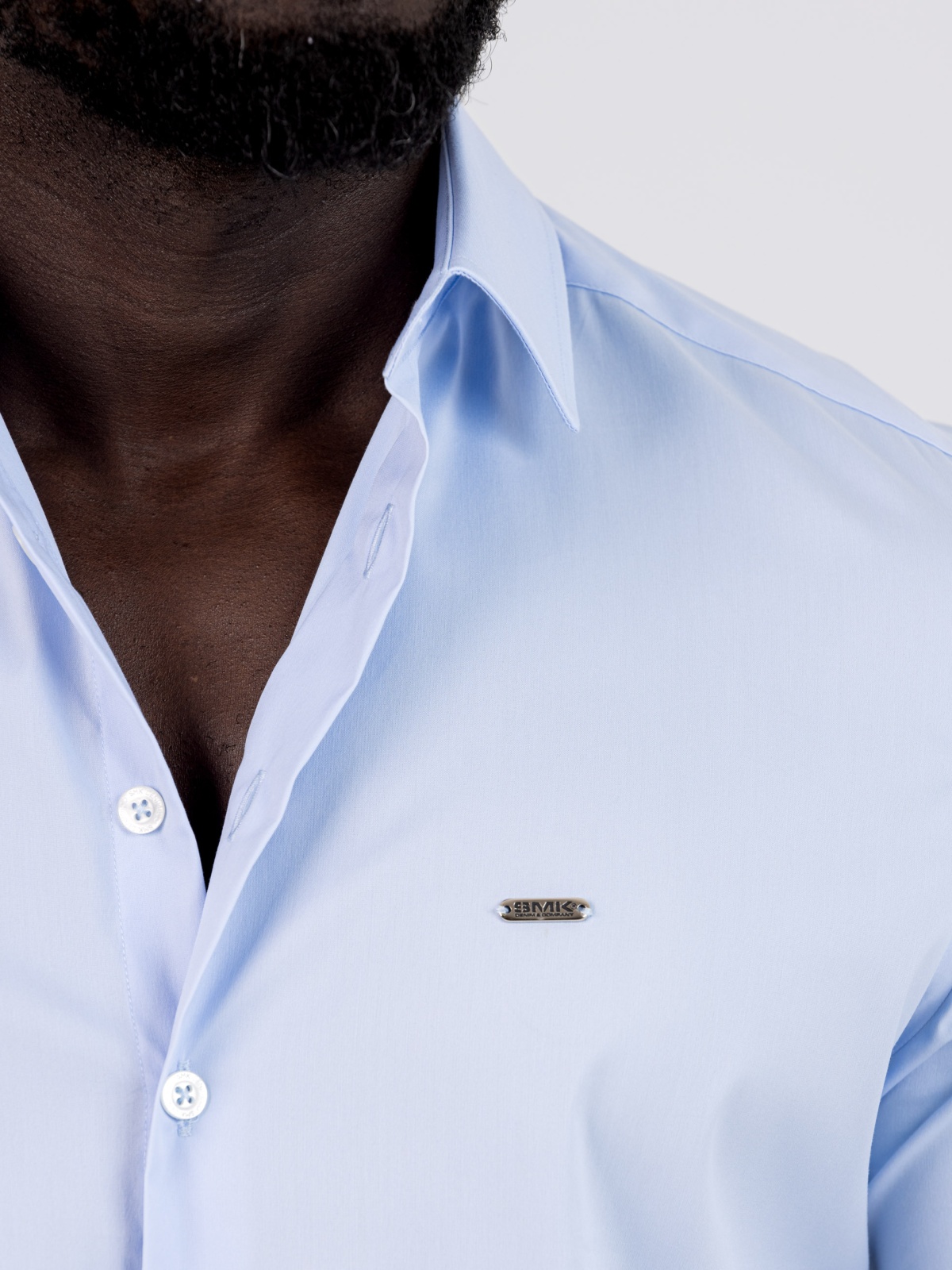 CAMISA SMK AZUL COM CHAPA