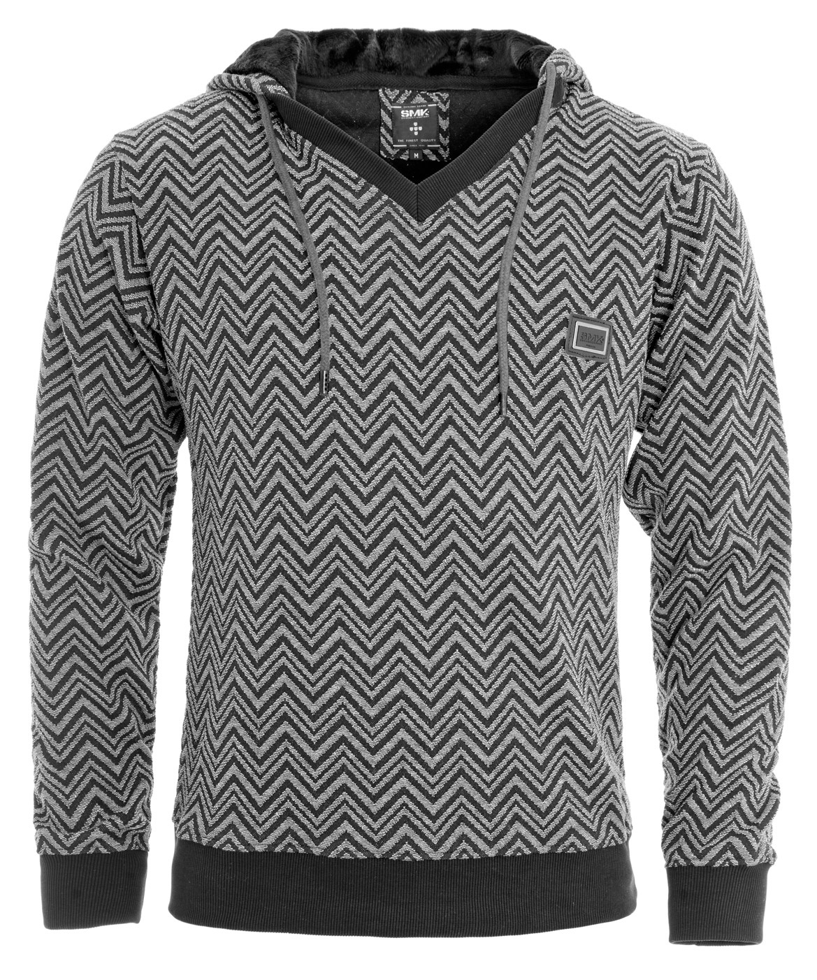 SWEAT BLACK&GRAY HOOD