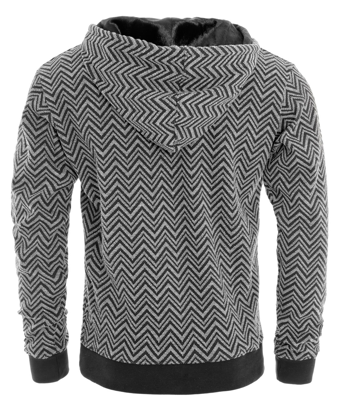SWEAT BLACK&GRAY HOOD