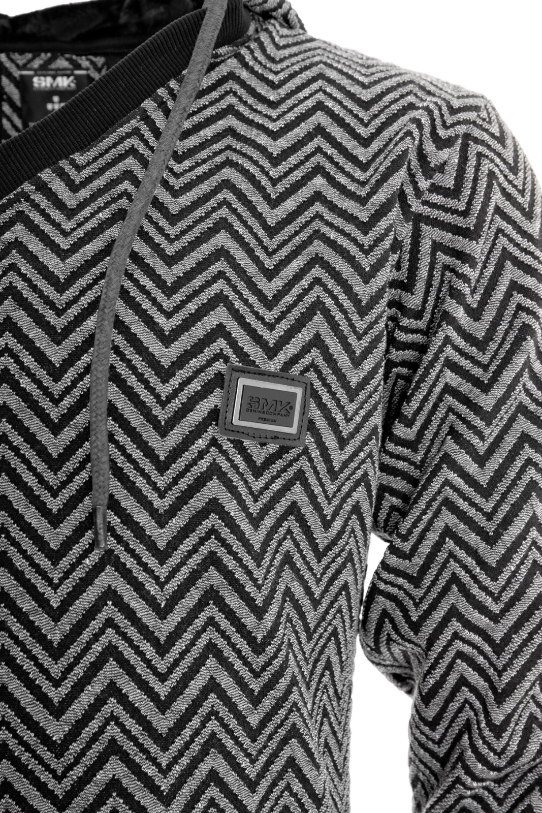 SWEAT BLACK&GRAY HOOD