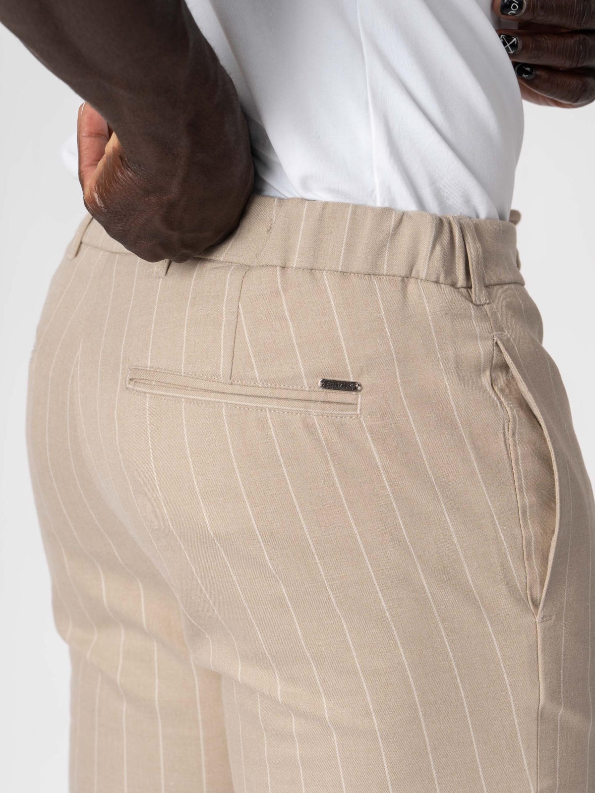 CALÇA SMK COM CORDÃO BEGE