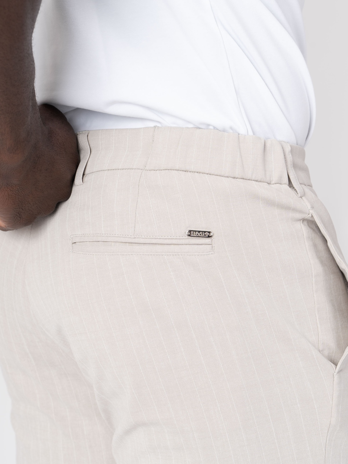 CALÇA SMK COM CORDAO BEGE