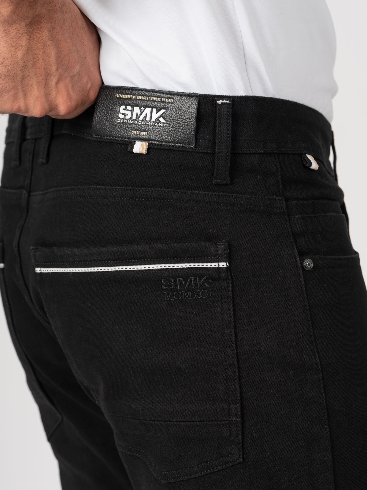 CALÇA SMK DENIM NEGRO REG