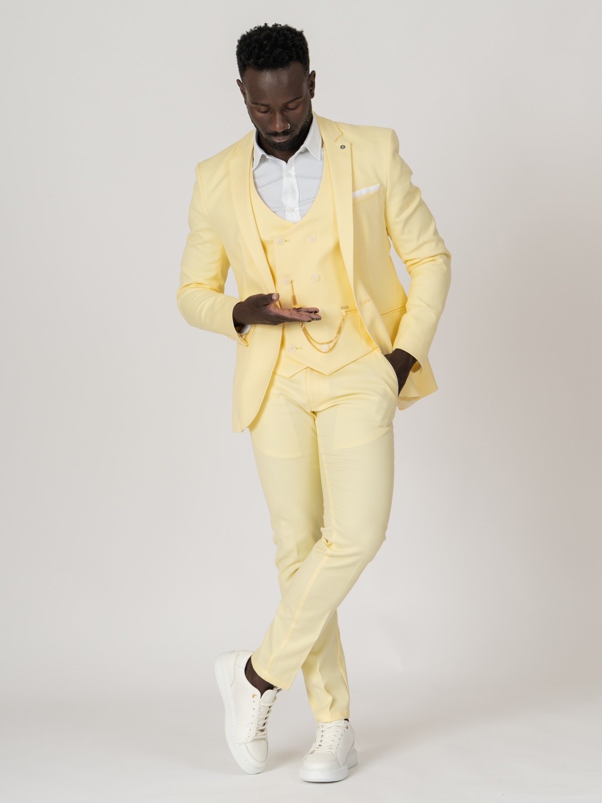 CALÇA SMK AMARELO CLARO