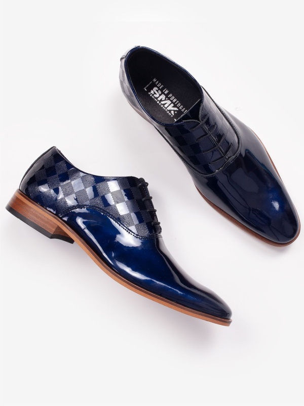 SAPATO SMK BLUE VARNISH