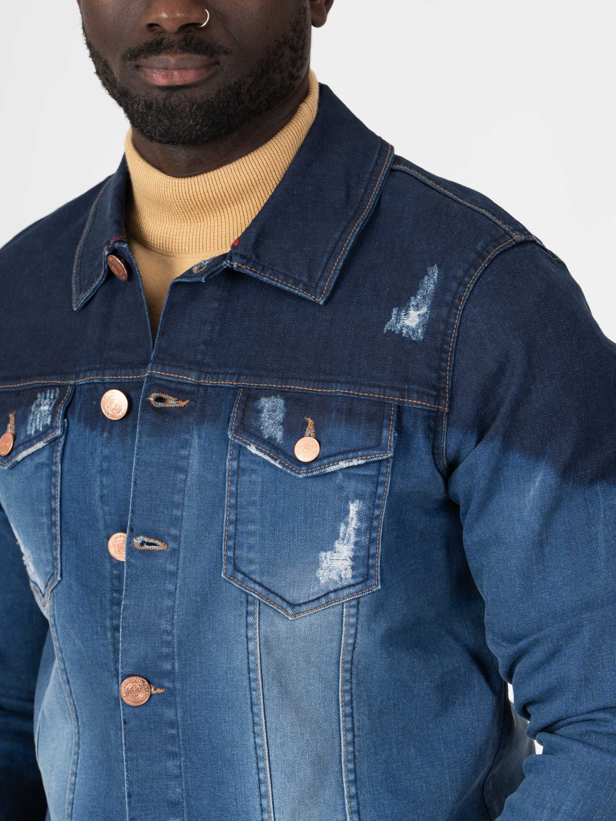 BLUSÃO SMK RED LINE DENIM