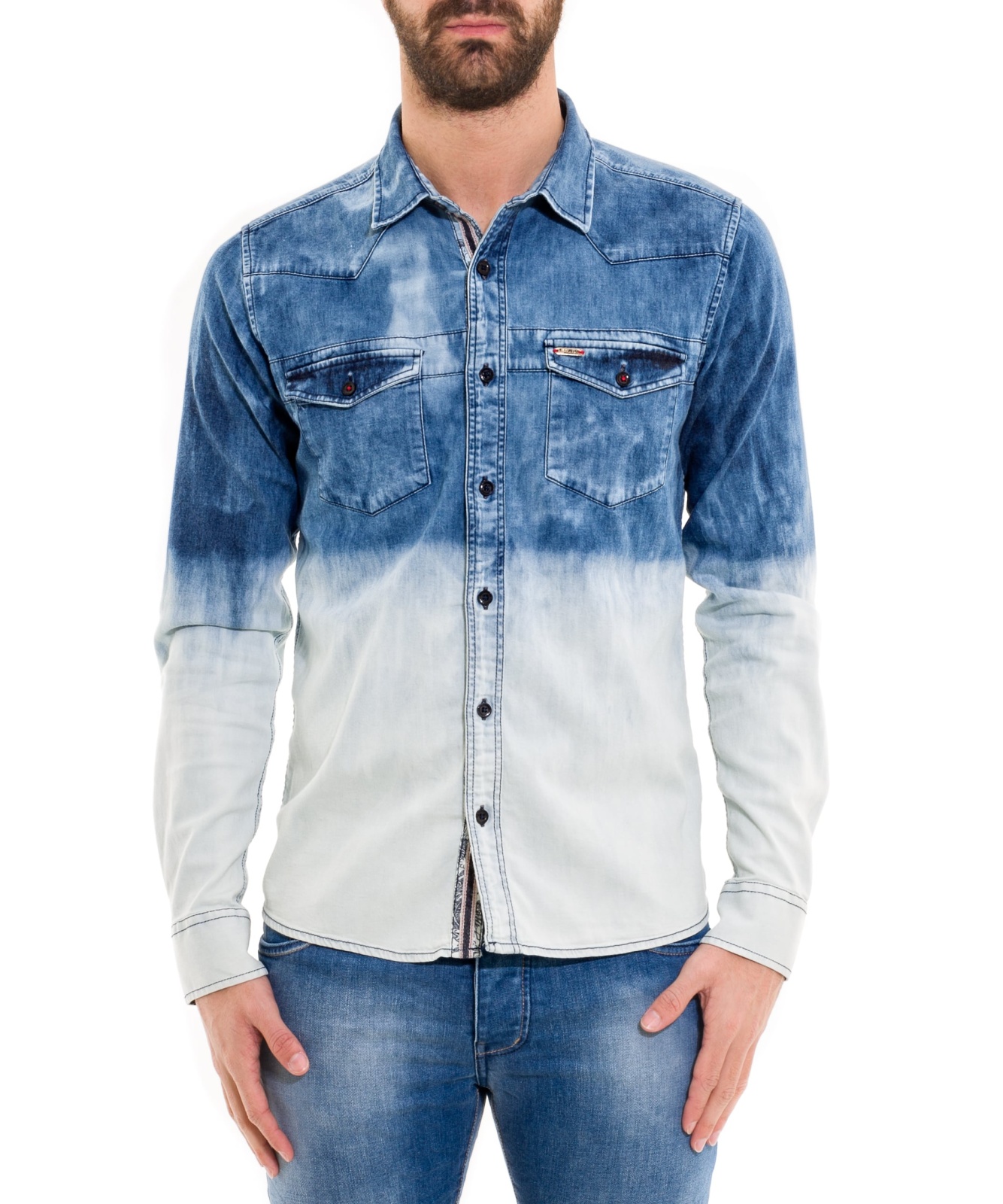 CAMISA DENIM WASHED C/M