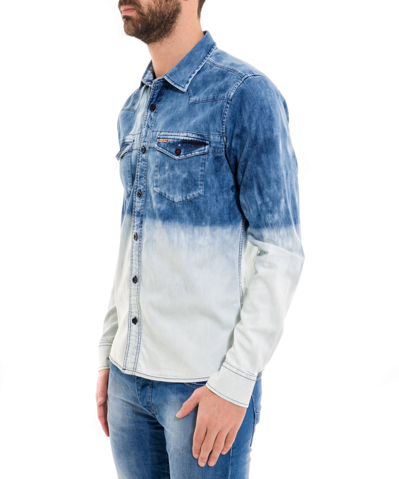 CAMISA DENIM WASHED C/M