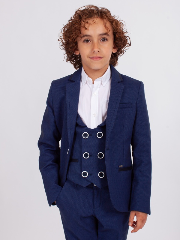BLAZER SMKIDS WHITE SCARF