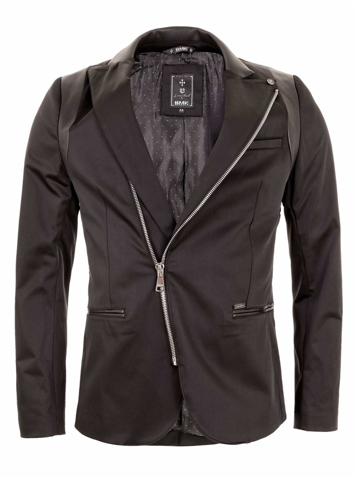BLAZER  BLACK&NIKEL ZIP