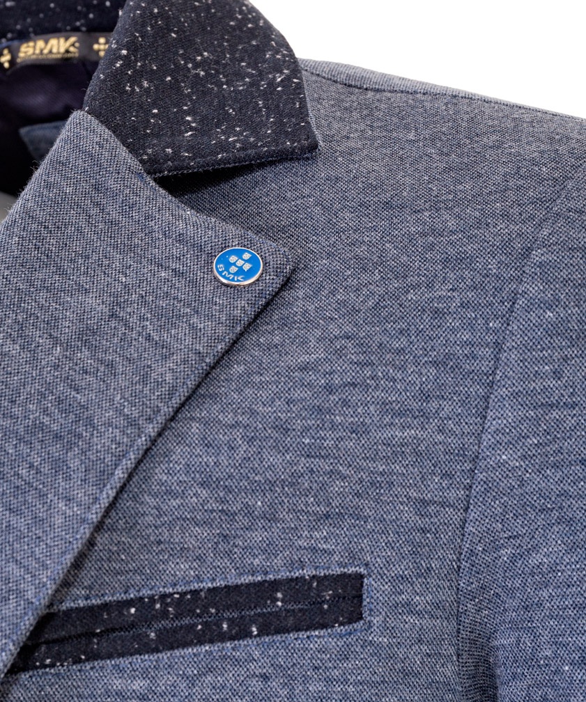 BLAZER COLLAR CONTRAST