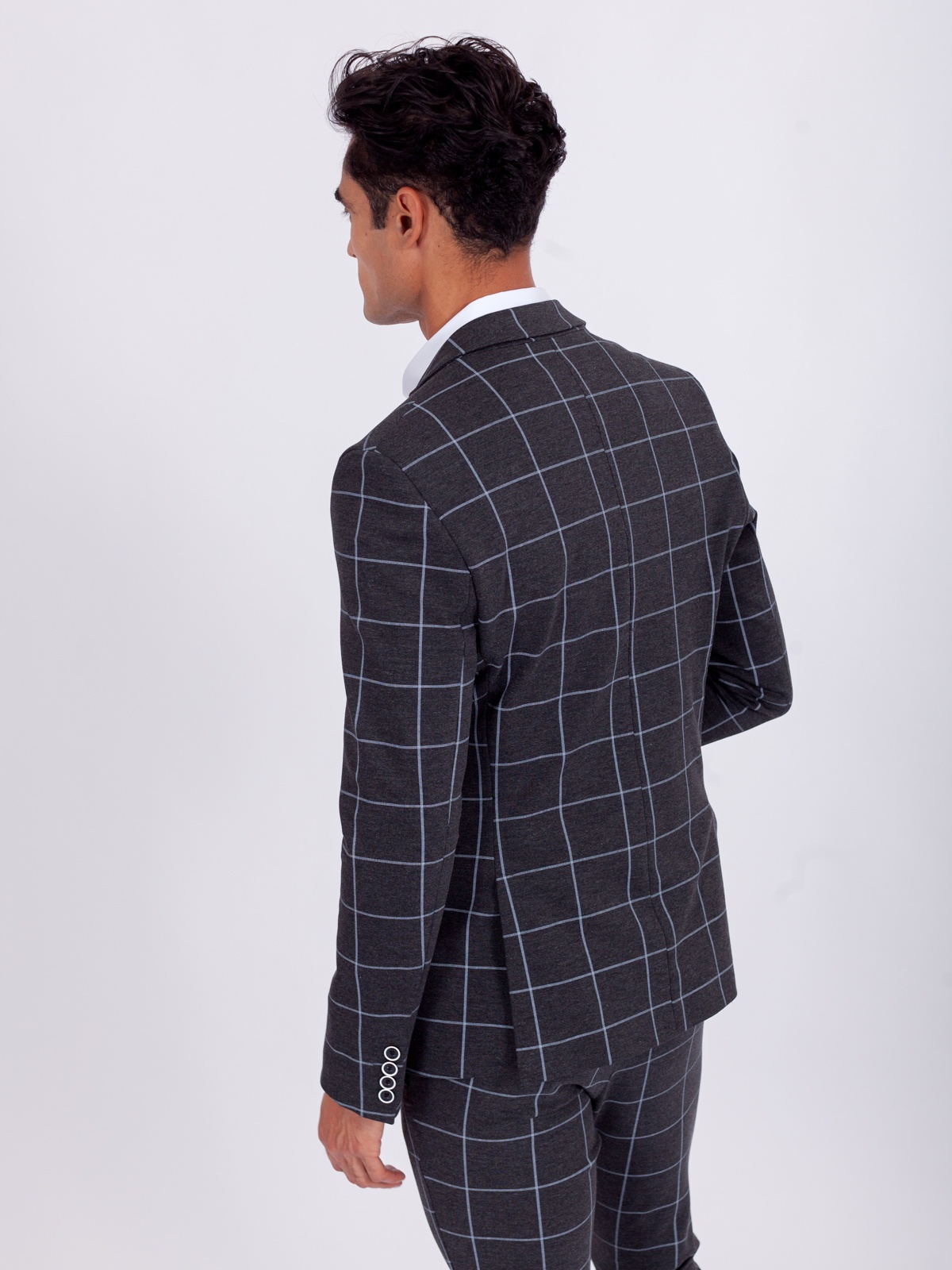 BLAZER SMK GRAY GRID